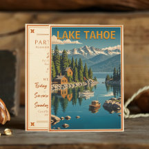 Vintager Tahoe Bachelorette Wochenende Rustikal