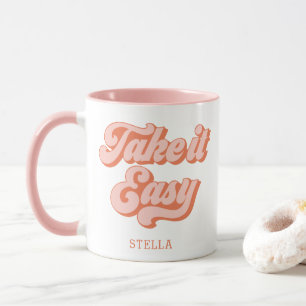 Vintager Take It Easy Retro-Stil Tasse