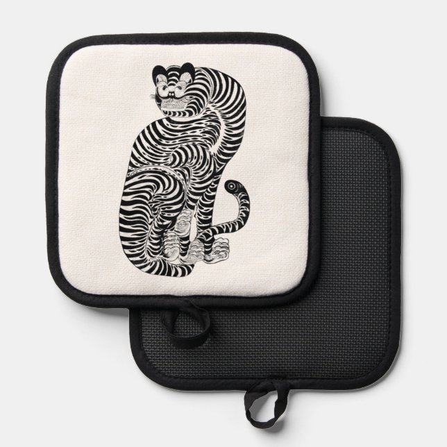 Vintager Talismantiger Kleiner Topflappen (Vorderseite/Rückseite)