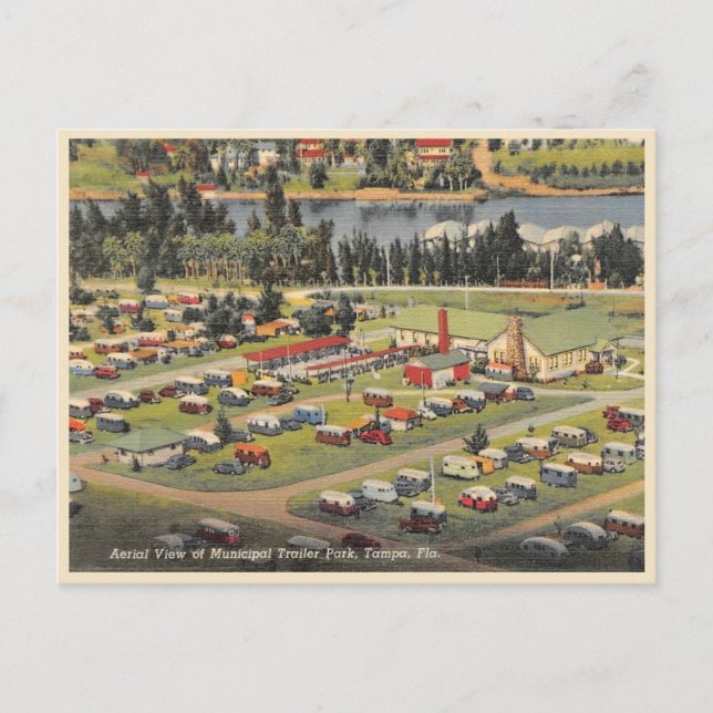 Vintager Tampa Florida Postkarte (Vorderseite)