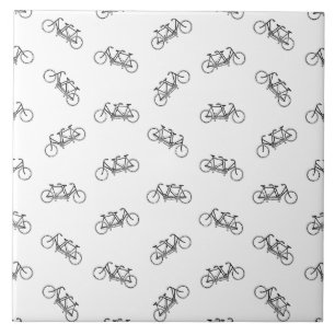 Vintager Tandem-Fahrrad-Zwei-Sitze-Bikes-FARBE Fliese