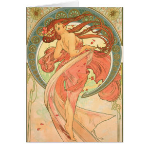 Vintager Tanz durch Alphonse Mucha
