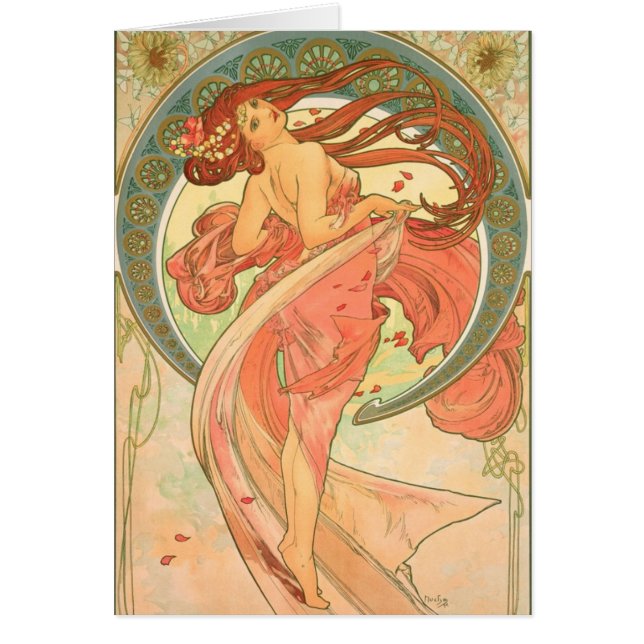 Vintager Tanz durch Alphonse Mucha (Vorne)