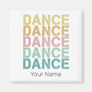 Vintager Tanz für Retro Disco Magnet