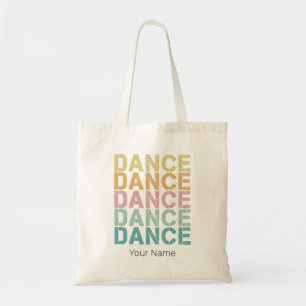 Vintager Tanz für Retro Disco Tragetasche
