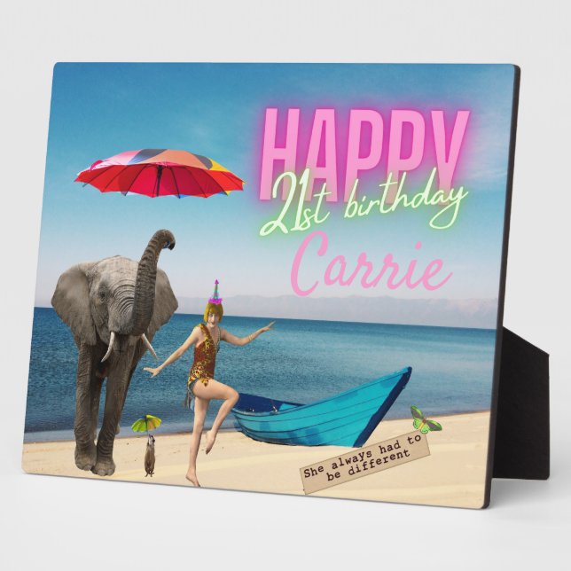 Vintager Tänzer, 21. Geburtstag, Altered Art Table Fotoplatte (Seite)