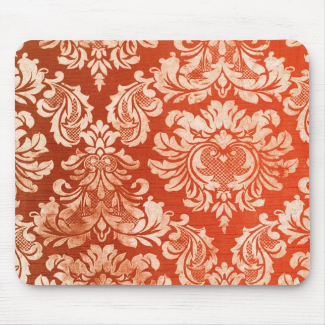 Vintager Tapetenmit blumenhintergrund Mousepad (Vorne)