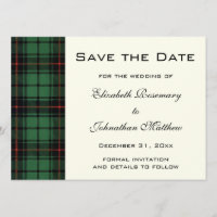 Vintager Tartan, Davidson Moderne Musterhochzeit