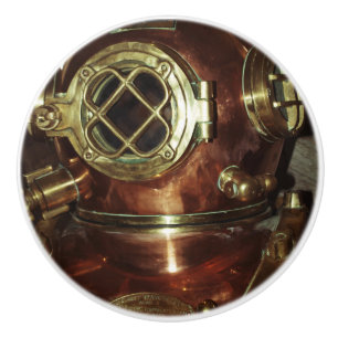 Vintager Tauchsturzhelm Keramikknauf