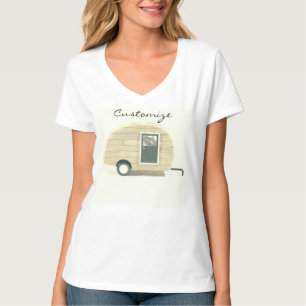Vintager Teardrop Anhänger Sinti und Roma Caravan T-Shirt