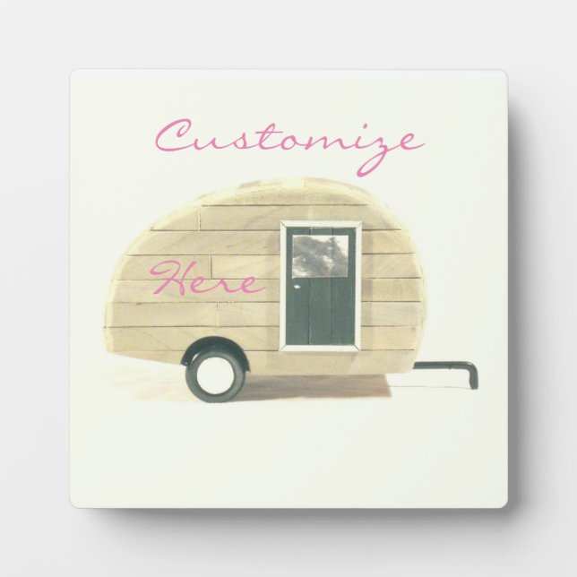 Vintager Teardrop-Anhänger Sinti und Roma Fotoplatte (Vorderseite)