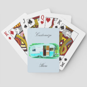 Vintager Teardrop-Anhänger Sinti und Roma Spielkarten