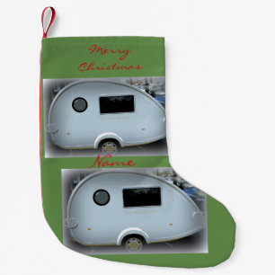 Vintager Teardropanhängerwohnwagen Thunder_Cove Kleiner Weihnachtsstrumpf