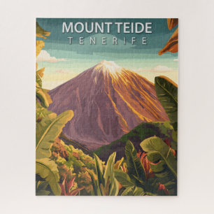 Vintager Teide Teneriffa Kanarische Inseln Puzzle
