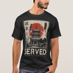 Vintager Tempeldienst Ehrenkunst T-Shirt