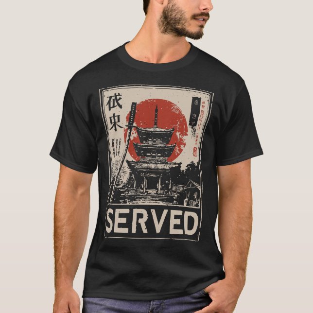 Vintager Tempeldienst | Ehrenkunst T-Shirt (Vorderseite)