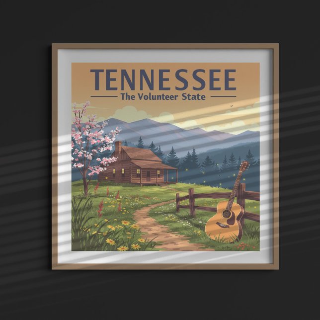Vintager Tennessee Poster (Von Creator hochgeladen)