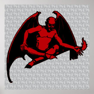 Vintager Teufel Poster