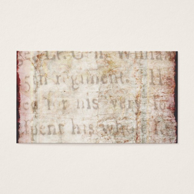 Vintager Text 1700 Hintergrundpapiervorlagenblock (Vorderseite)