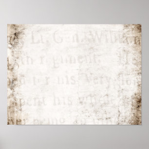 Vintager Text-Pergamentpapier-freier Raum 1700s Poster