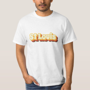 Vintager Text von St Louis Retro T-Shirt
