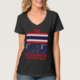Vintager thailändischer Vater - Thailändische Flag T-Shirt