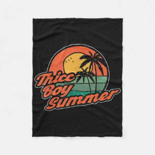Vintager Thicc Boy Summer Funny Beach Fleecedecke