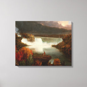 Vintager Thomas Cole Fernsicht auf die Niagarafäll Leinwanddruck