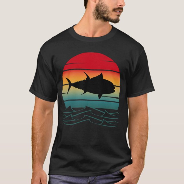 Vintager Thunfischfang T-Shirt (Vorderseite)