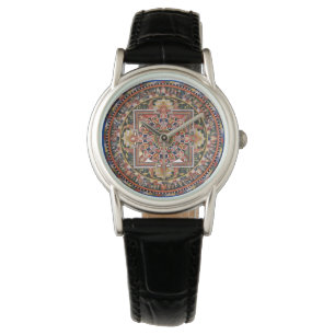 Vintager tibetanischer Tantric BuddhismusMandala Armbanduhr