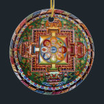 Vintager tibetanischer Tantric BuddhismusMandala Keramikornament<br><div class="desc">Vintager tibetanischer Tantric Buddhismusmandala-Entwurf. Macht ein schönes,  bedeutungsvolles,  glückseliges Geschenk für Buddhisten.</div>