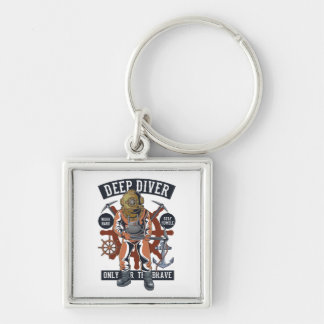 Vintager Tieftaucher Schlüsselanhänger
