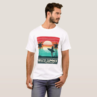 "Vintager Tigerweg | Retro Sunset Jungle Vibes" T-Shirt