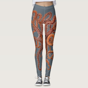 Vintager Tintenfisch Macropus, Meerwassertiere Leggings