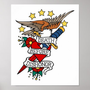 Vintager Tod vor Ehre Poster