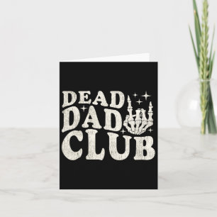 Vintager Toter Vater Club Vathers Day Funny für Me Karte