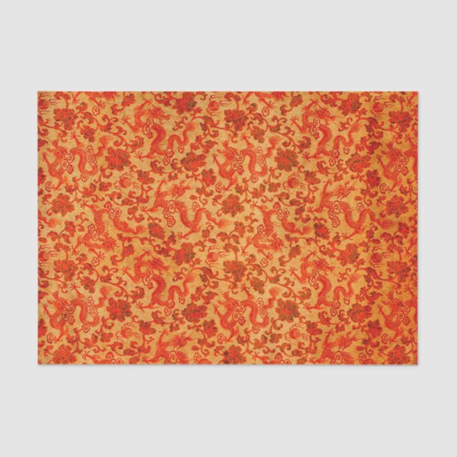 Vintager traditioneller japanisches Papier-Druck Seidenpapier (Vorderseite)