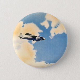 Vintager Transport, Albatross Flugzeug Button