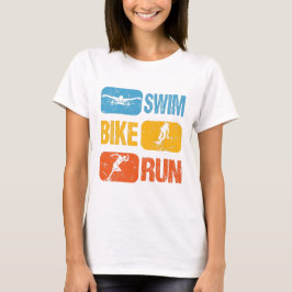 Vintager Triathlon - Swim Bike Run T-Shirt