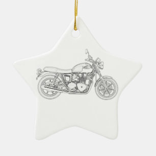 Vintager Triumph Keramikornament