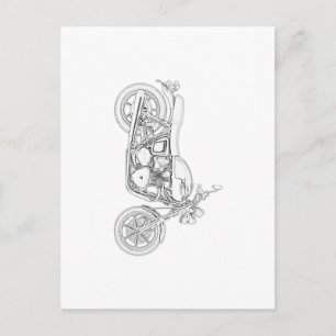 Vintager Triumph Postkarte