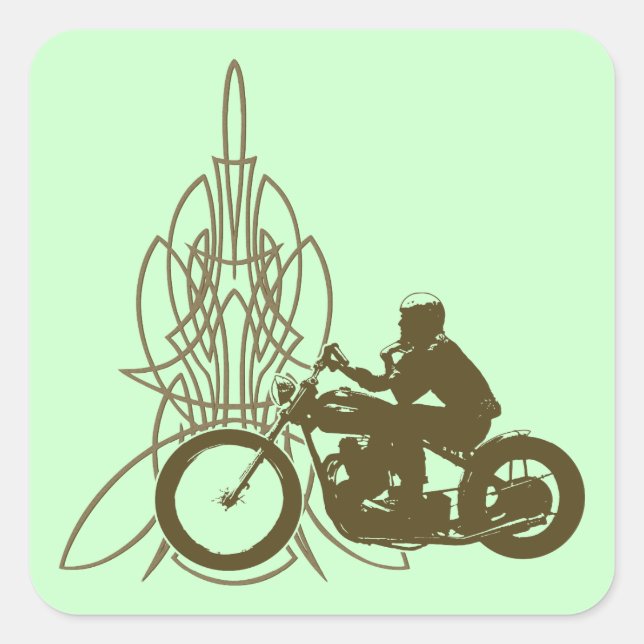 Vintager Triumph Quadratischer Aufkleber (Vorderseite)