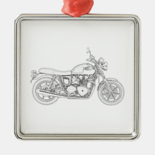 Vintager Triumph Silbernes Ornament