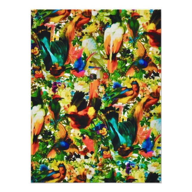 Vintager tropischer Dschungel Fotodruck (Vorne)