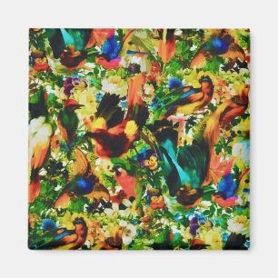 Vintager tropischer Dschungel Magnet