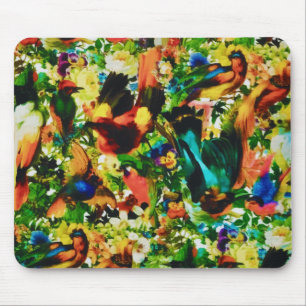 Vintager tropischer Dschungel Mousepad