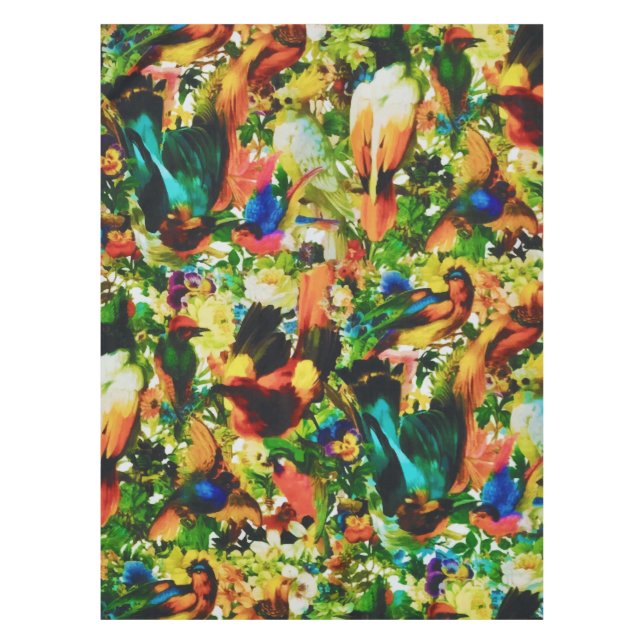 Vintager tropischer Dschungel Tischdecke (Vorderseite)