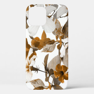 Vintager tropischer Hibiskus: Muster für Fotokolla Case-Mate iPhone Hülle