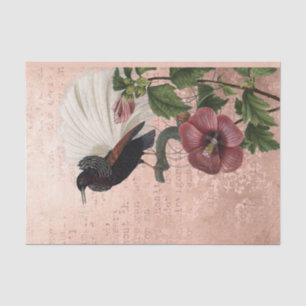 Vintager tropischer Vogel Seidenpapier