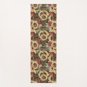 Vintager tropischer Yoga-Mat im Sommer Yogamatte
